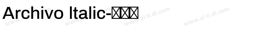 Archivo ltalic字体转换
